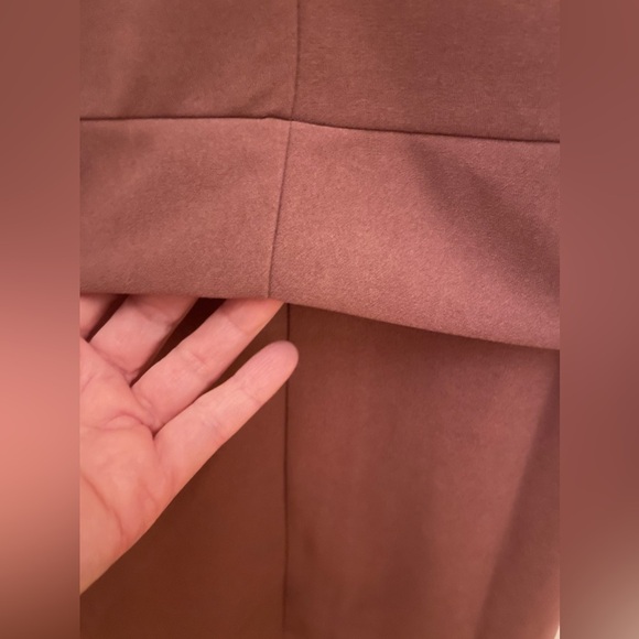 🌸 EUC 🌸Shein Beautiful Plum short sleeve blouse with tie at waist - size 6/M - Picture 6 of 11